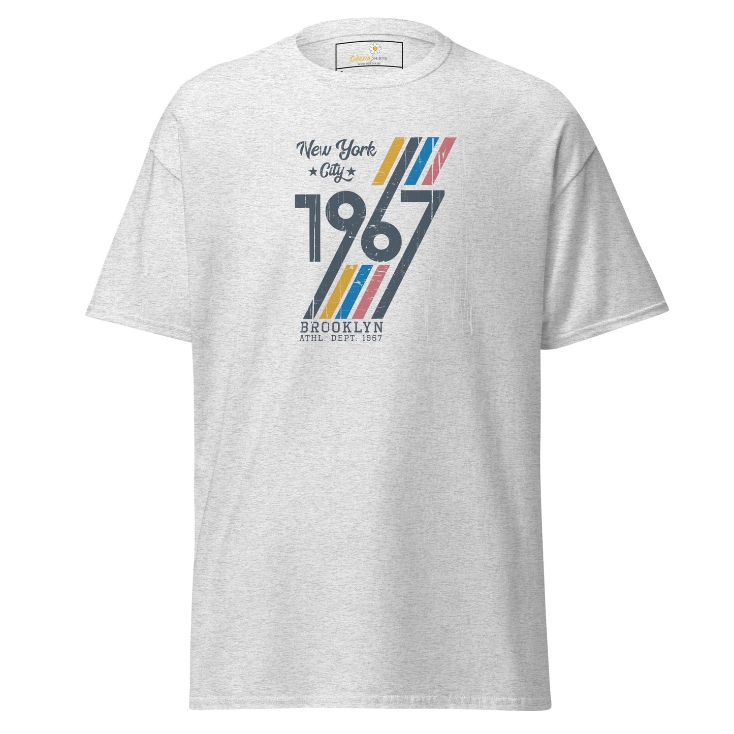 Unisex classic t-shirt - URBAN 1967 NY CITY - REGULAR - Ash / S