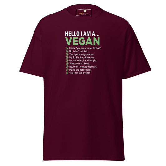 Art T-shirt Design Tee • Man / Woman • [s-xl] - Maroon / s