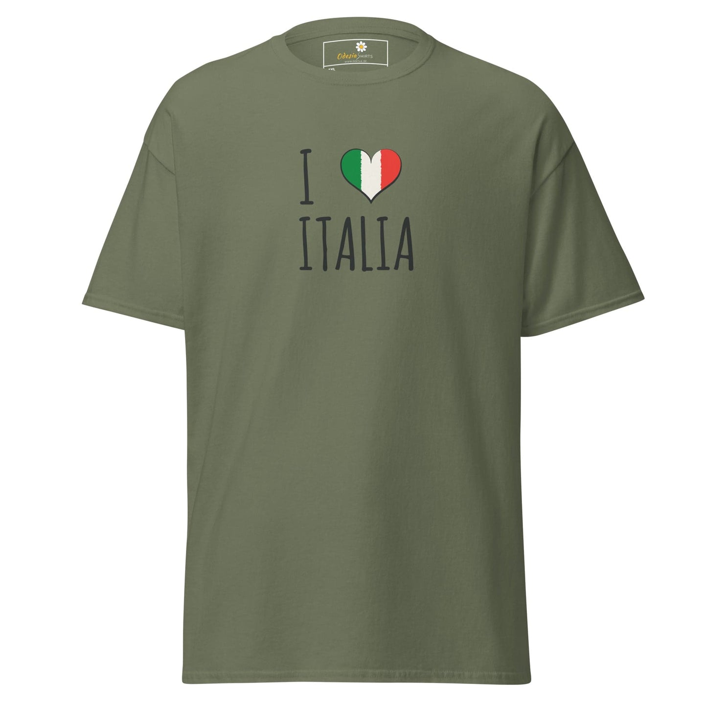 Unisex classic tee - COUNTRY I LOVE ITALY - BIG - Military Green / 2XL