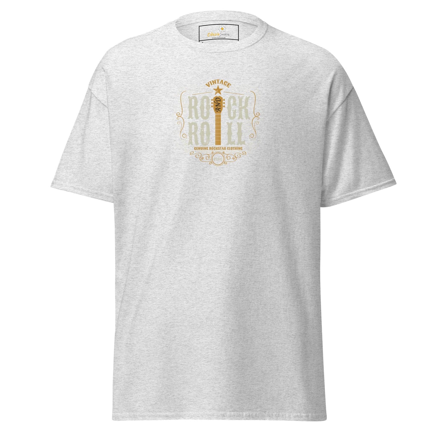 Unisex classic tee - MUSIC ROCK N ROLL - REGULAR - Ash / S