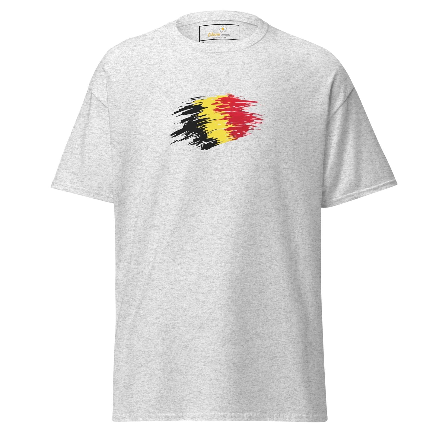 Unisex classic tee - COUNTRY BELGIUM SHAPE - REGULAR - Ash / S