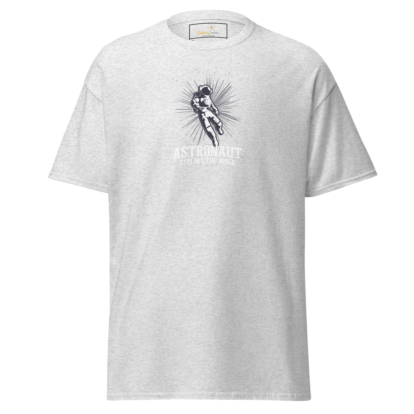 Unisex classic tee - ASTRONAUT EXPLORE SPACE - REGULAR - Ash / S