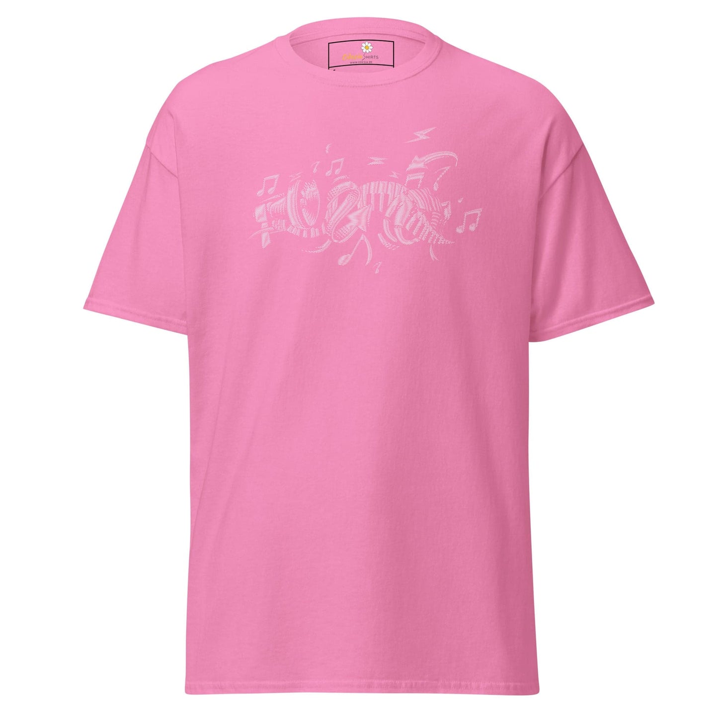 Unisex classic t-shirt - MUSIC INSTRUMENTS - REGULAR - Azalea / S