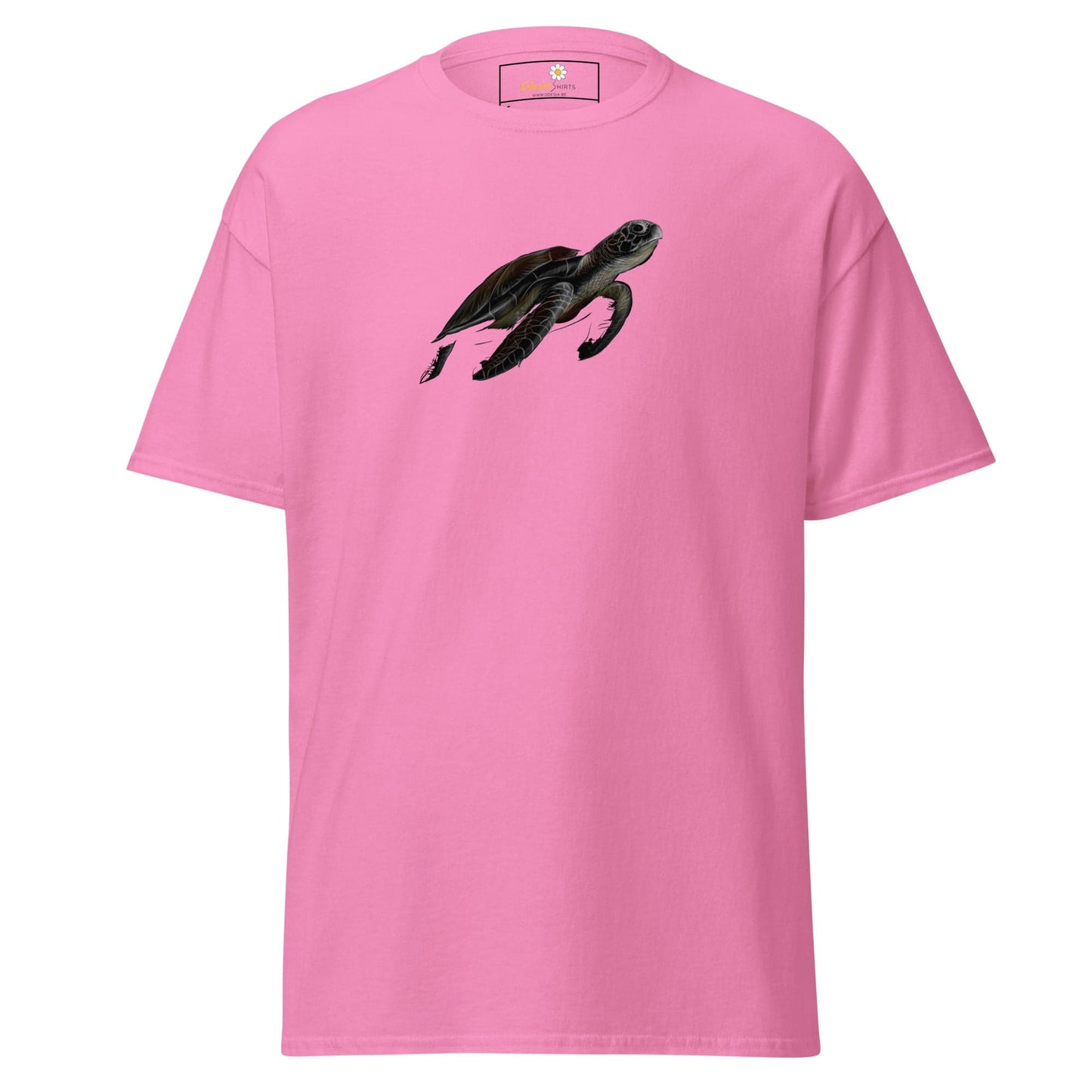 Unisex classic tee - WILD LIFE SEA TURTLE - REGULAR - Azalea / S