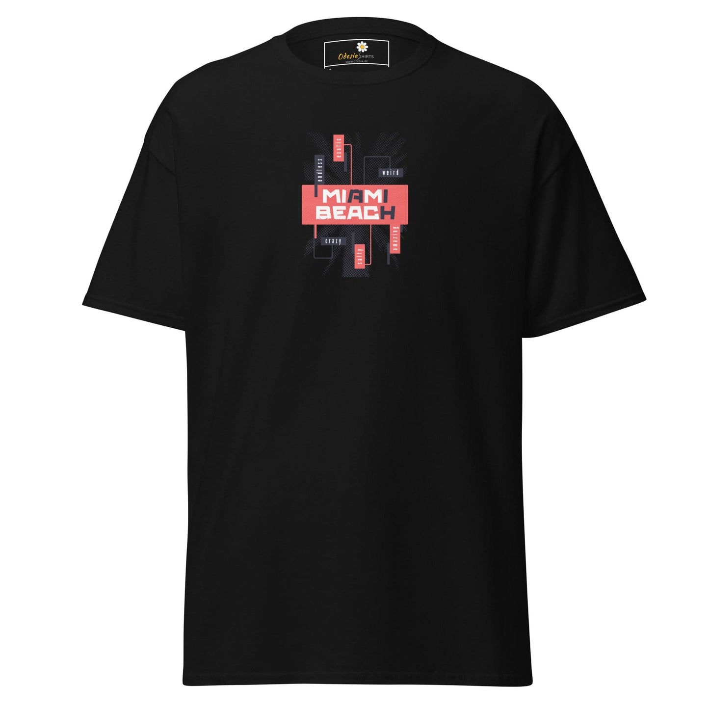 Unisex classic tee - COUNTRY SUMMER MIAMI BEACH - REGULAR - Black / S
