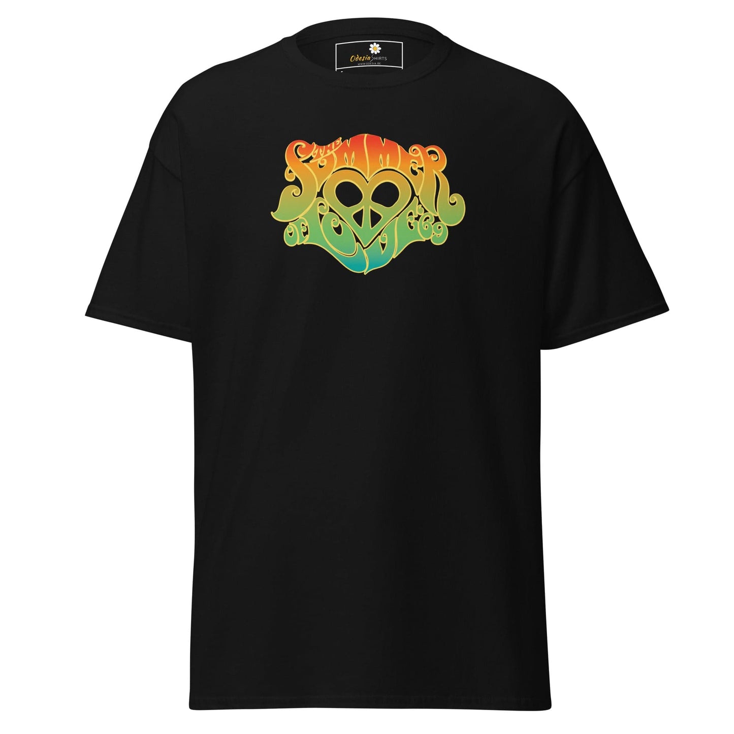 Unisex classic tee - POSITIVE SUMMER LOVE - REGULAR - Black / S