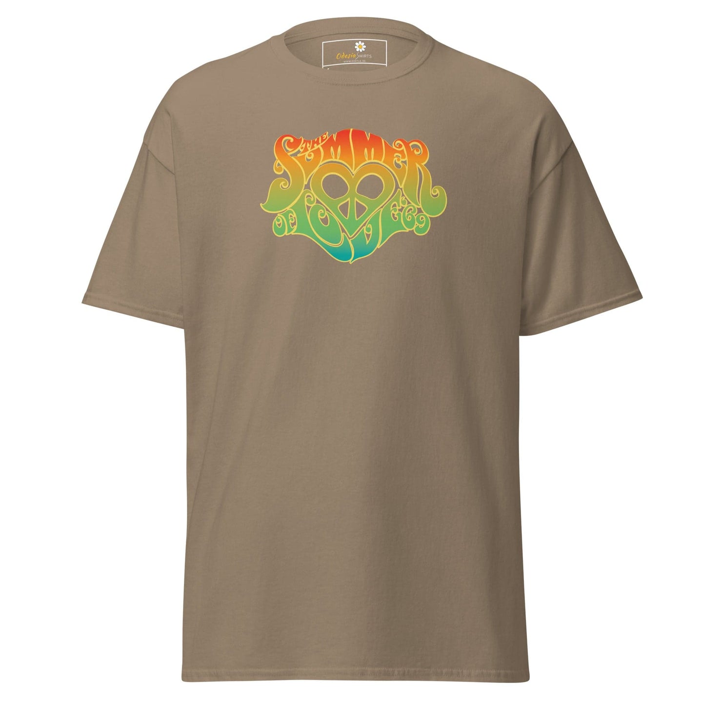 Unisex classic tee - POSITIVE SUMMER LOVE - REGULAR - Brown Savana / S