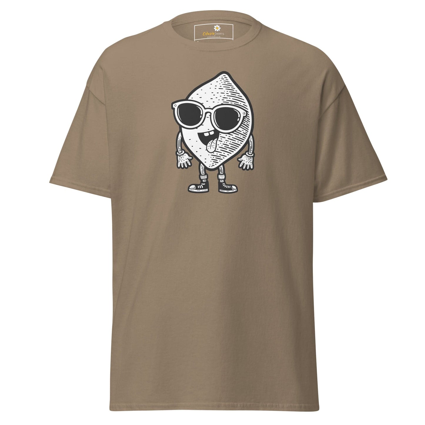Unisex classic t-shirt - FUN LEMON FACE - REGULAR - Brown Savana / S