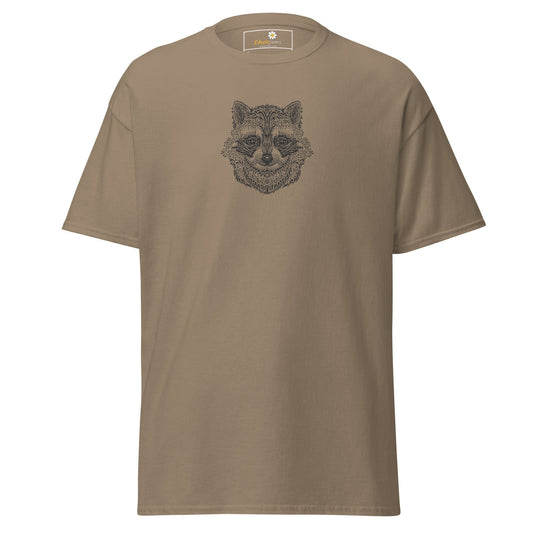 Unisex classic tee - WILD LIFE RACCOON - REGULAR - Brown Savana / S