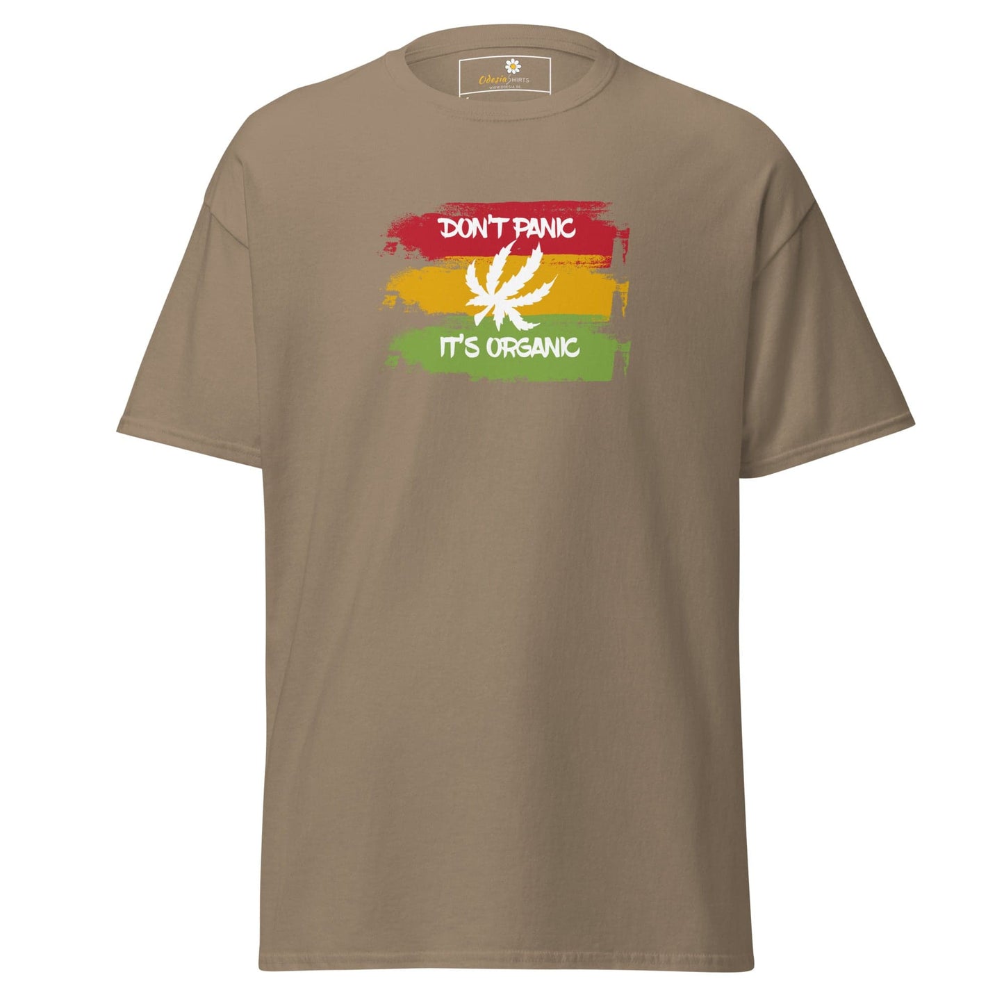 Unisex classic t-shirt - MYSTIC DON’T PANIC ORGANIC - REGULAR - Brown Savana / S