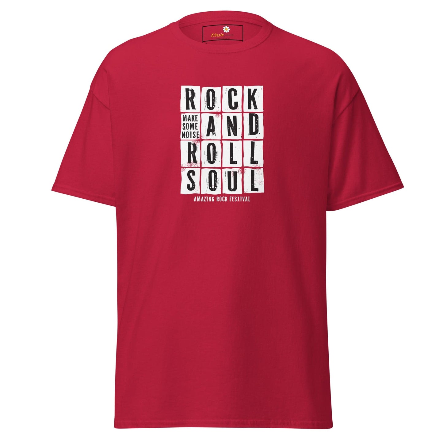 Unisex classic t-shirt - MUSIC ROCK AND ROLL SOUL - REGULAR - Cardinal / S