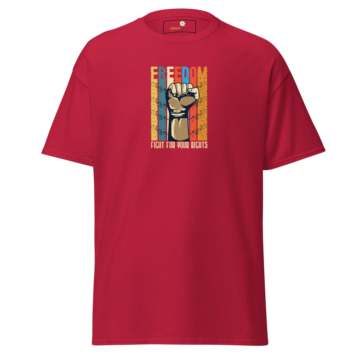 Unisex classic tee - MISC FIGHT FOR FREEDOM - REGULAR - Cardinal / S