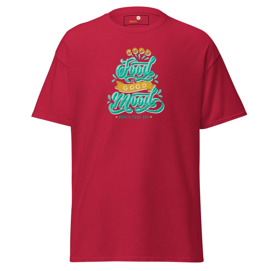 Unisex classic t-shirt - MISC GOOD FOOD GOOD MOOD - REGULAR - Cardinal / S
