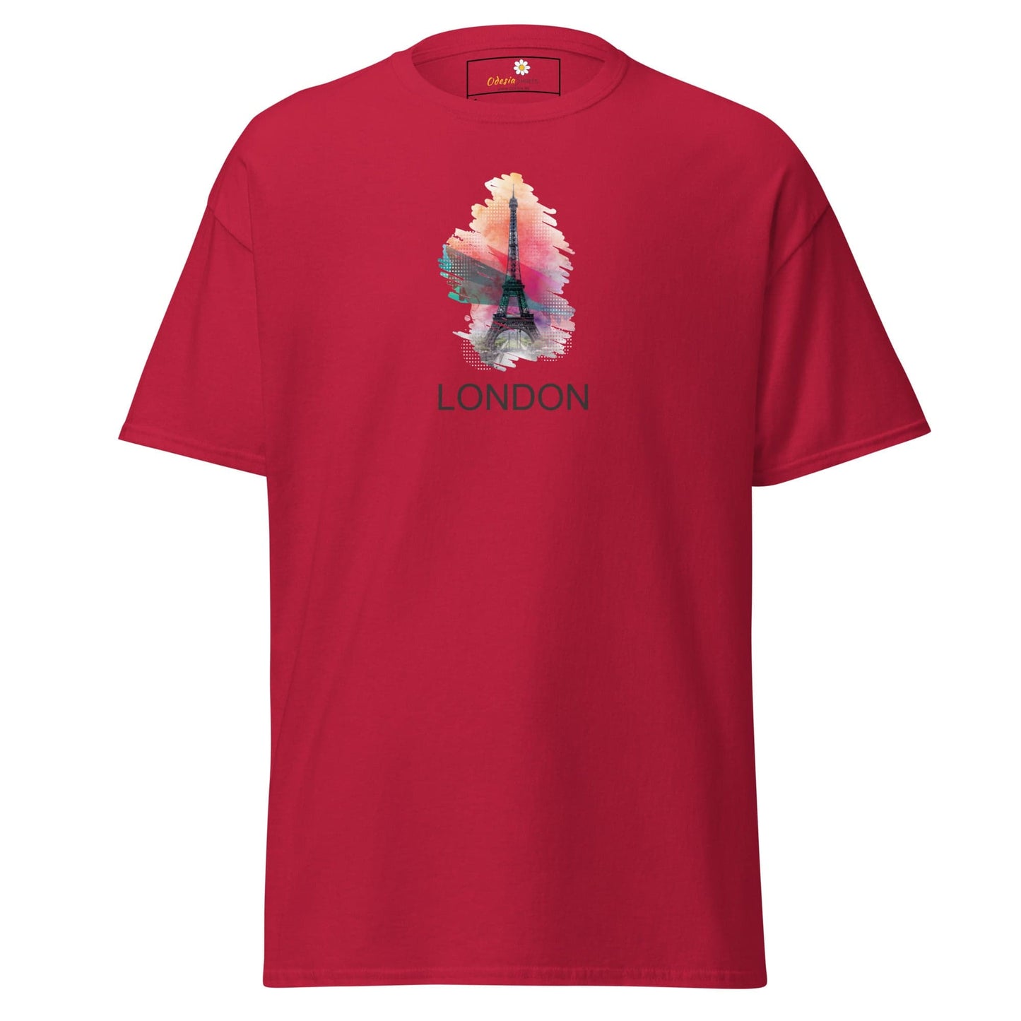 Unisex classic tee - COUNTRY LONDON PARIS - REGULAR - Cardinal / S