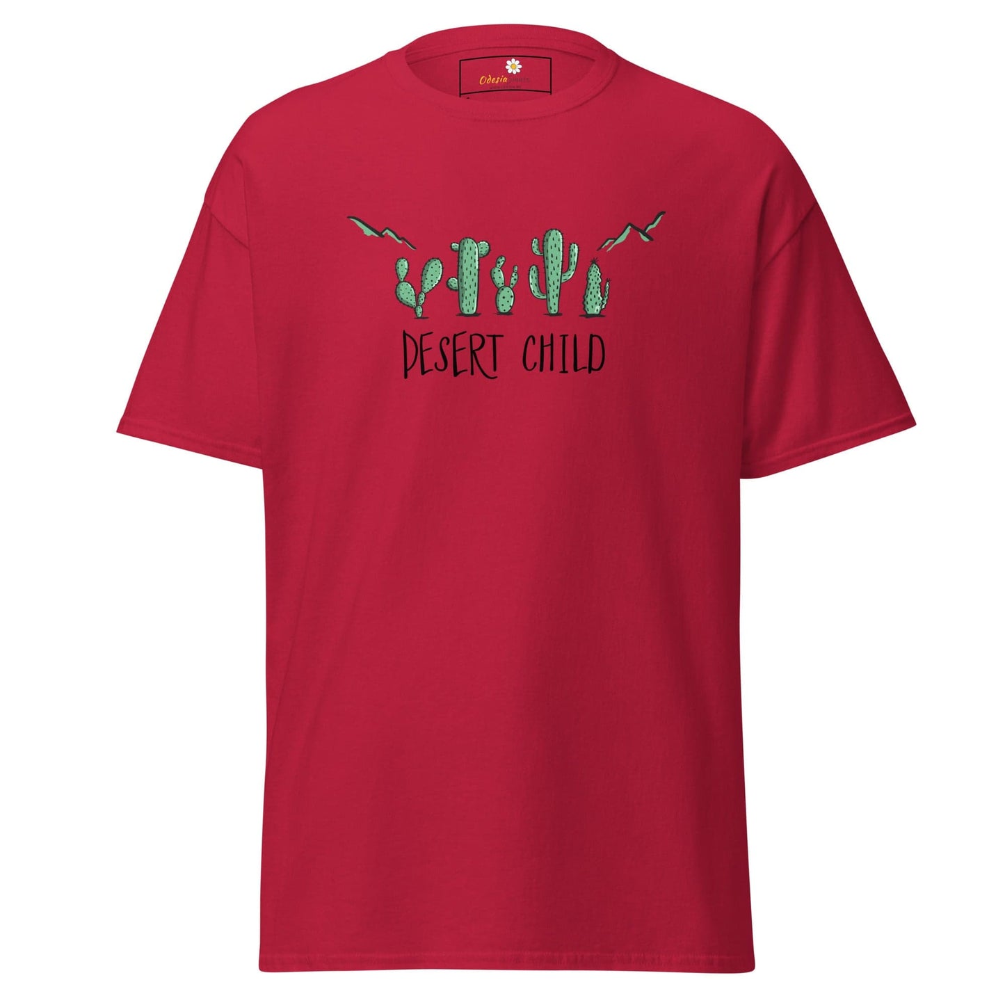 Unisex classic t-shirt - SUMMER DESERT CHILD - REGULAR - Cardinal / S