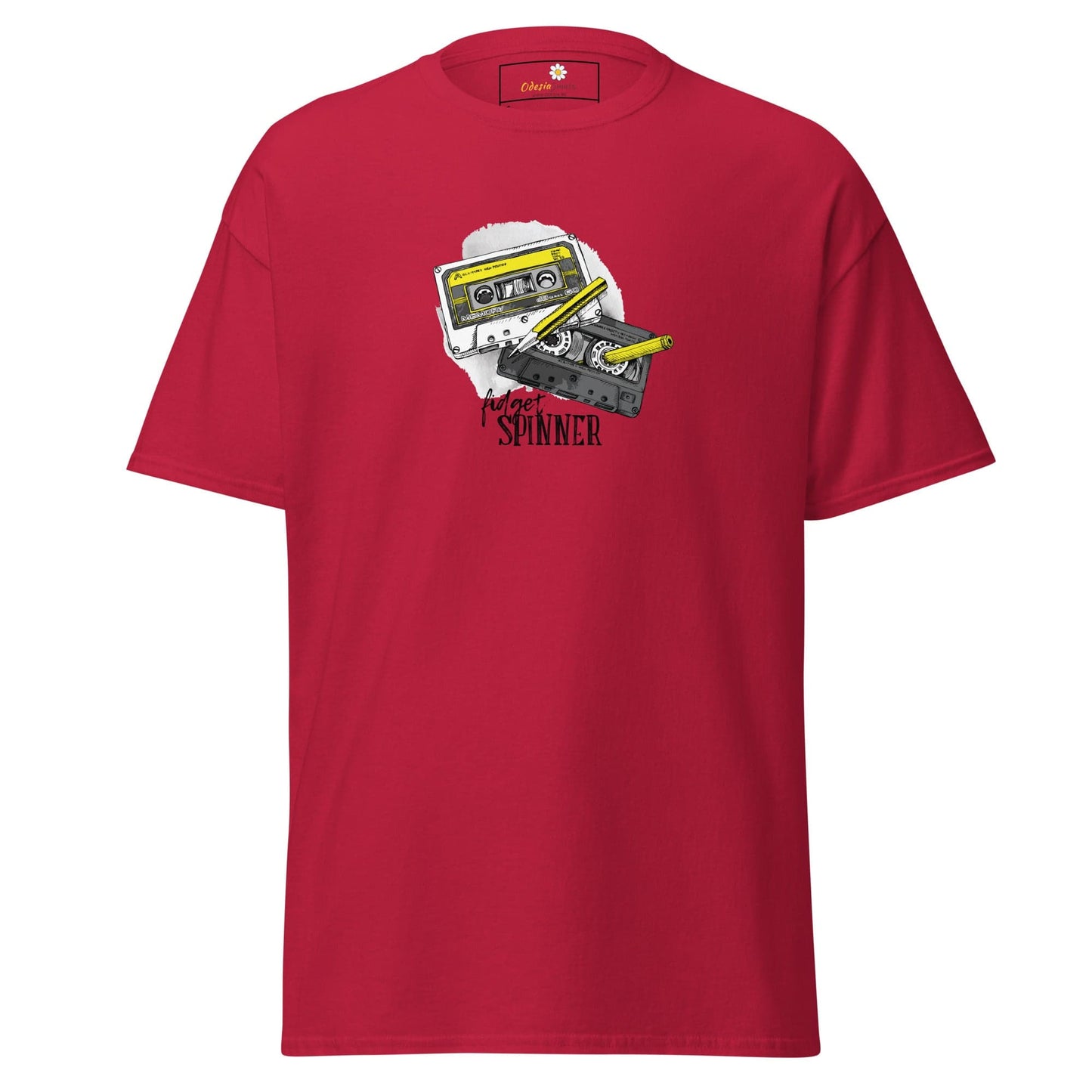 Unisex classic t-shirt - MUSIC TAPE SPINNER - REGULAR - Cardinal / S