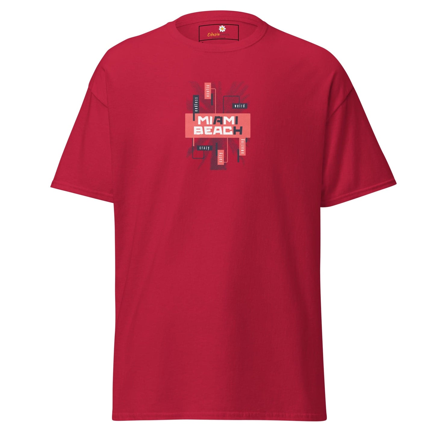 Unisex classic tee - COUNTRY SUMMER MIAMI BEACH - REGULAR - Cardinal / S