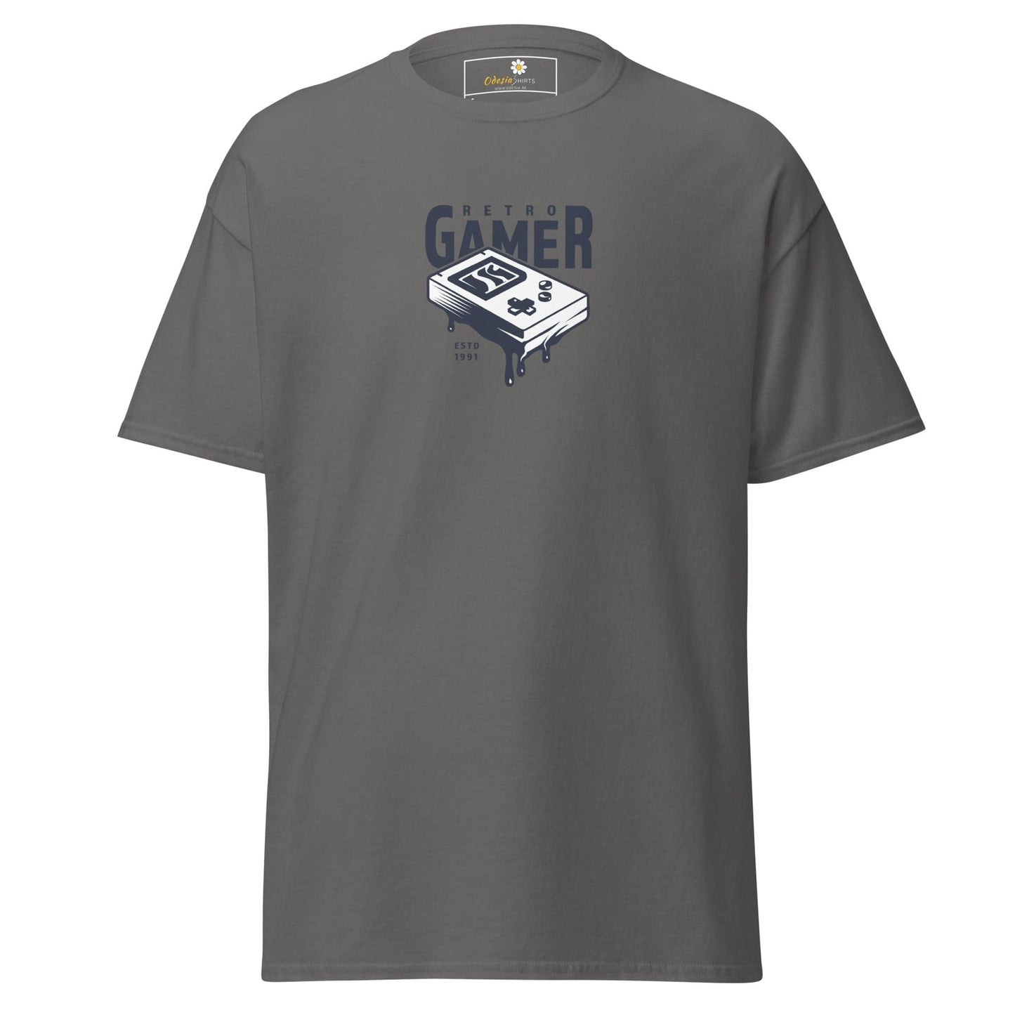 Unisex classic tee - IT RETRO GAMER - REGULAR - Charcoal / S