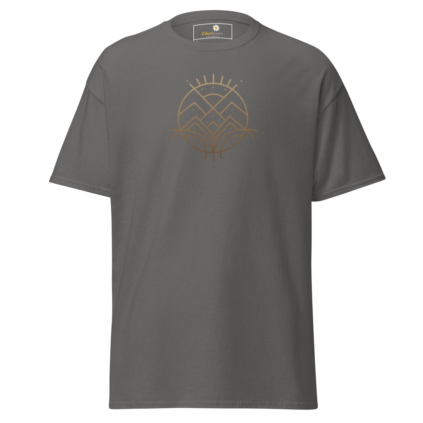 Unisex classic tee - ABSTRACT LANDSCAPE - REGULAR - Charcoal / S