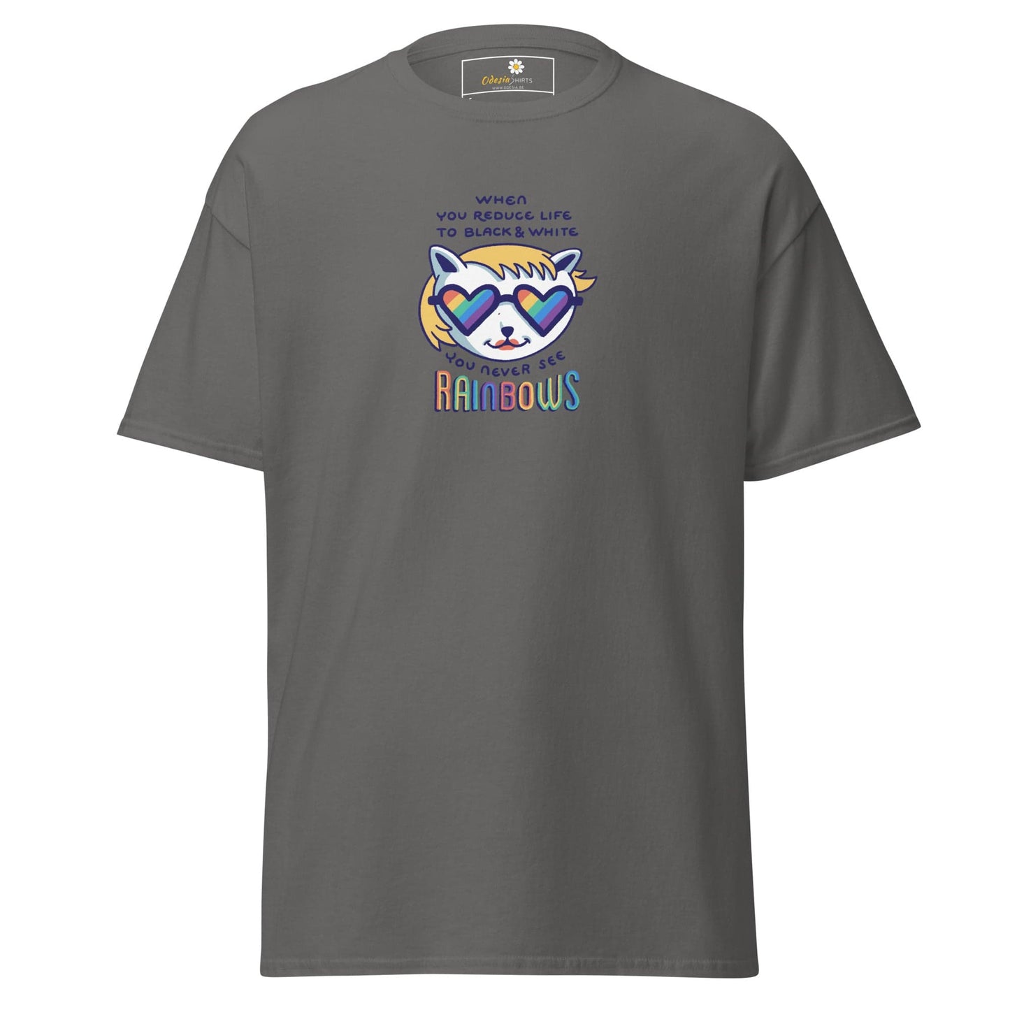 Unisex classic tee - COMMUNITY MISC SEE RAINBOWS - REGULAR - Charcoal / S