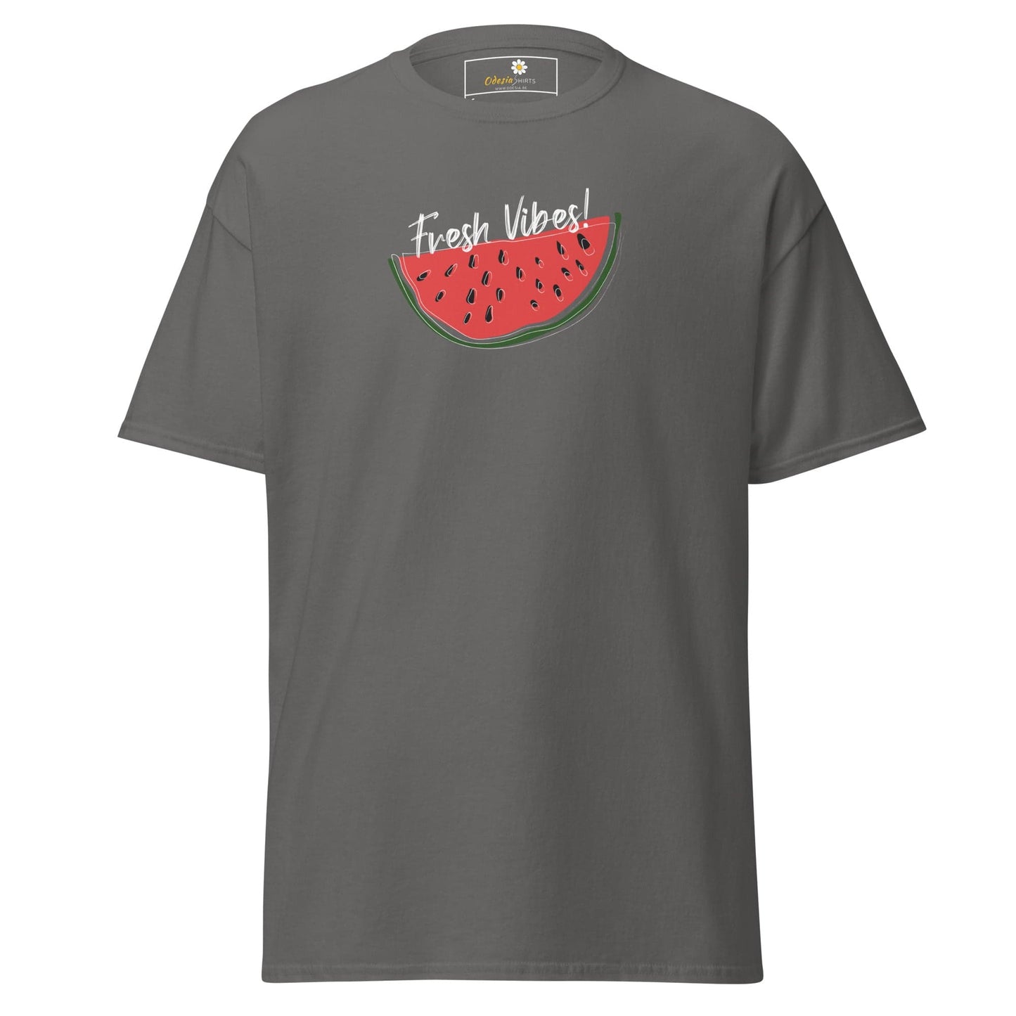Unisex classic tee - SUMMER FRESH VIBES - REGULAR - Charcoal / S