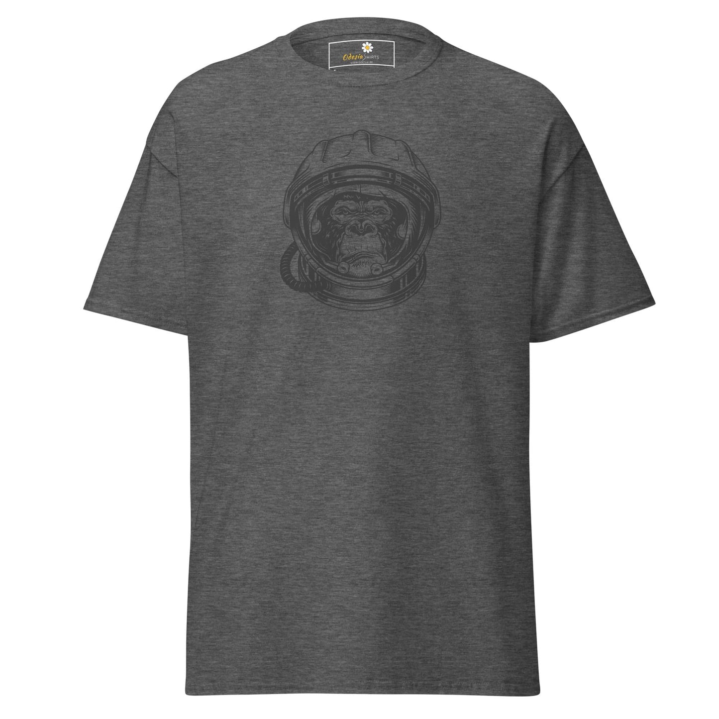 Unisex classic tee - WILD LIFE ASTRONAUT CHIMP - REGULAR - Dark Heather / S