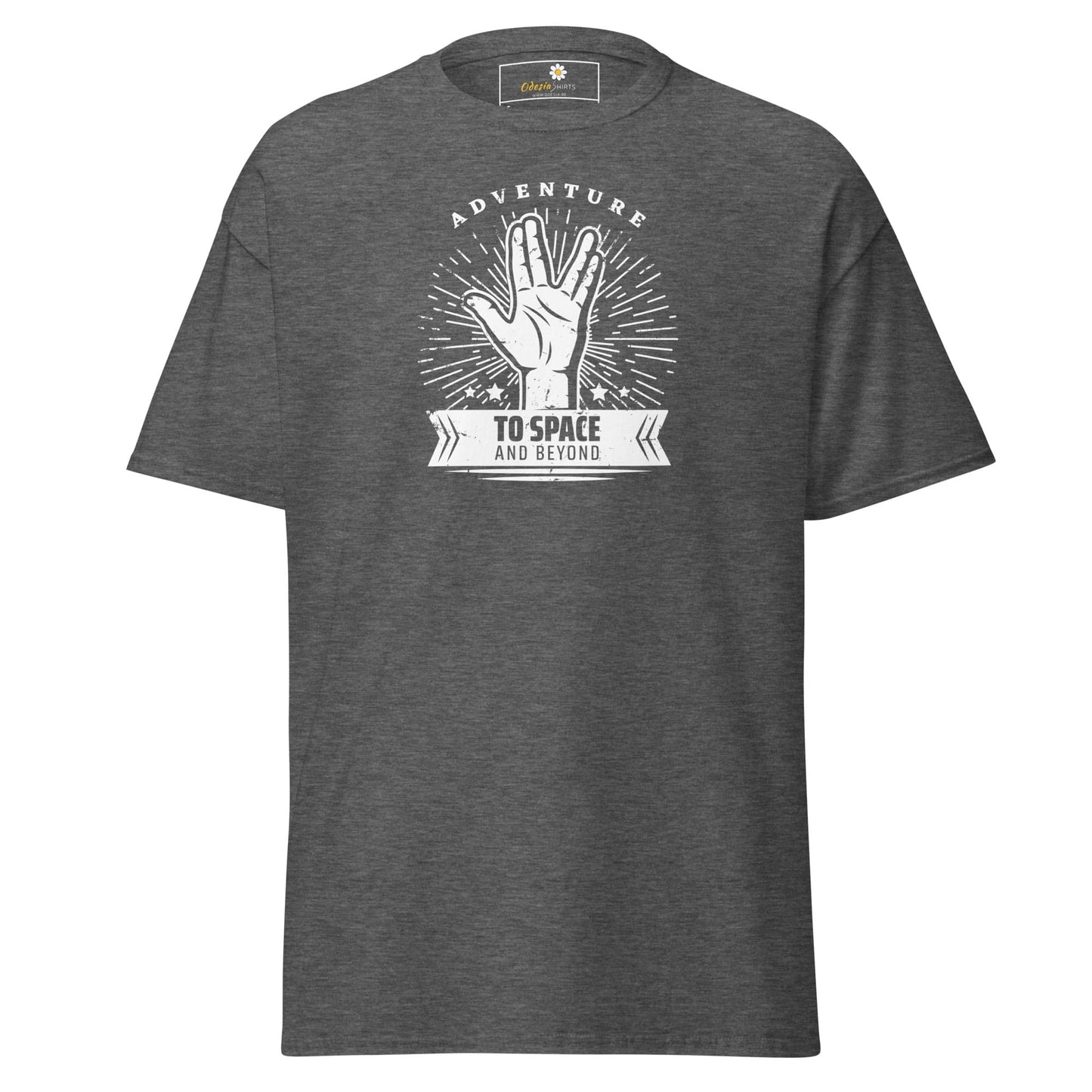 Unisex classic t-shirt - SPACE STAR TREK - REGULAR - Dark Heather / S