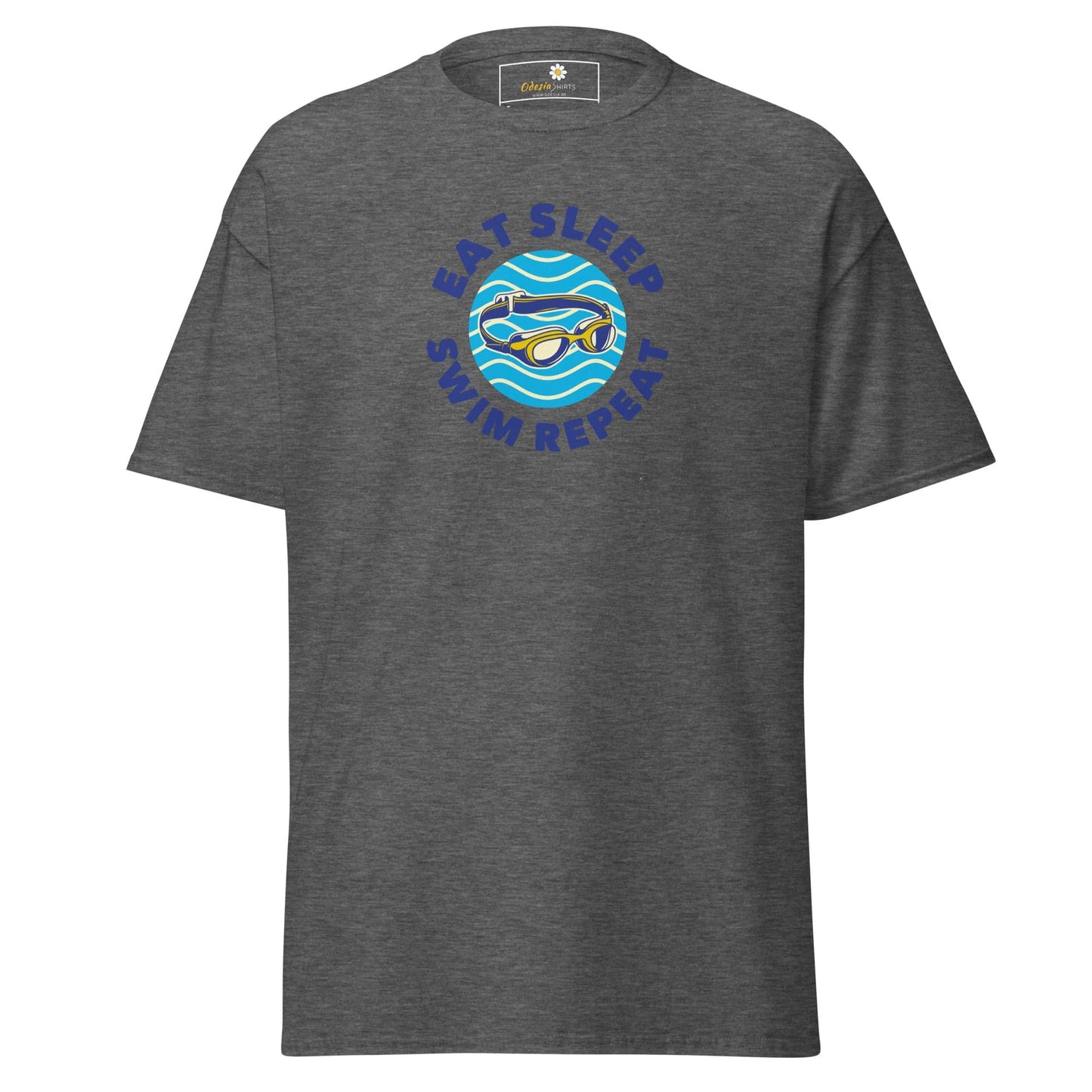 Unisex classic t-shirt - SPORT EAT SWIM SLEEP - REGULAR - Dark Heather / S