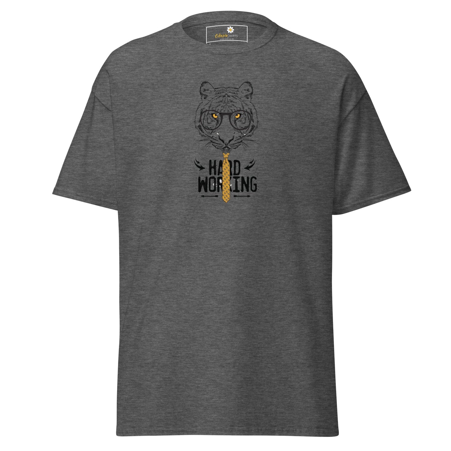 Unisex classic tee - WILD LIFE TIGER WORK - REGULAR - Dark Heather / S