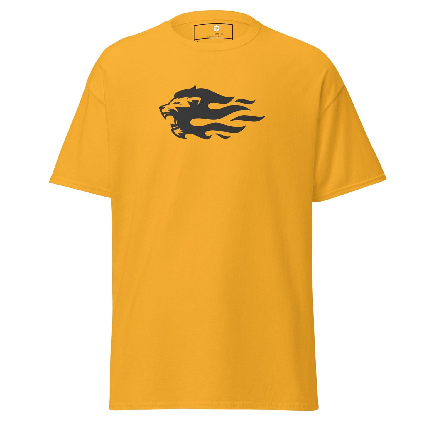 Unisex classic tee - WILD LIFE LION HEAD FLAME - REGULAR - Gold / S