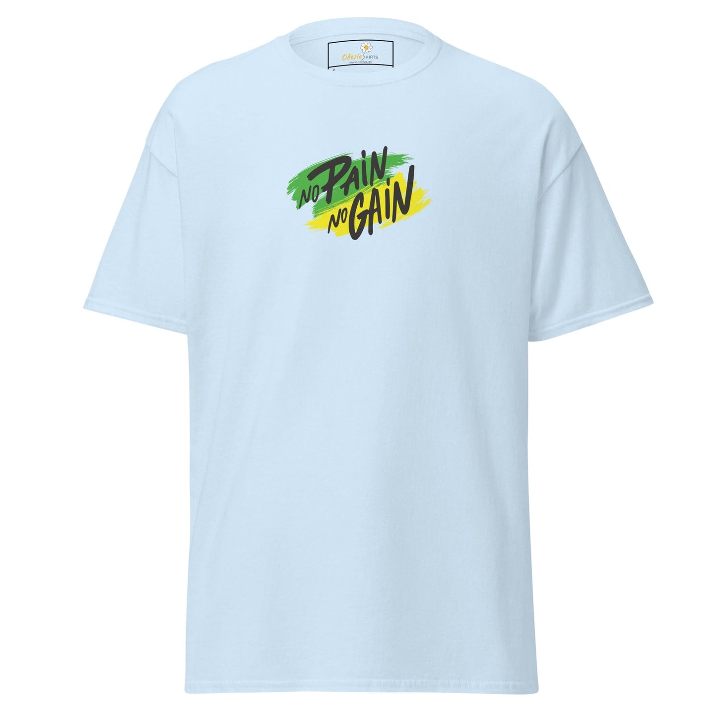 Unisex classic tee - SPORT NO PAIN NO GAIN - REGULAR - Light Blue / S