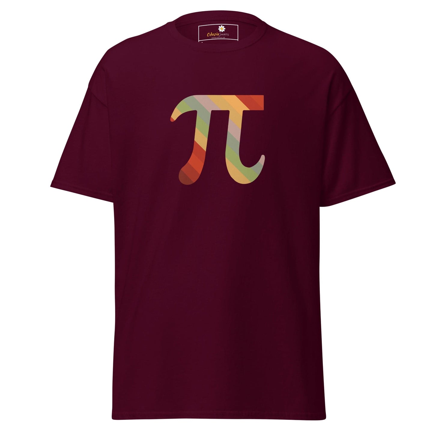 Unisex classic tee - MISC MATHI PI - REGULAR - Maroon / S