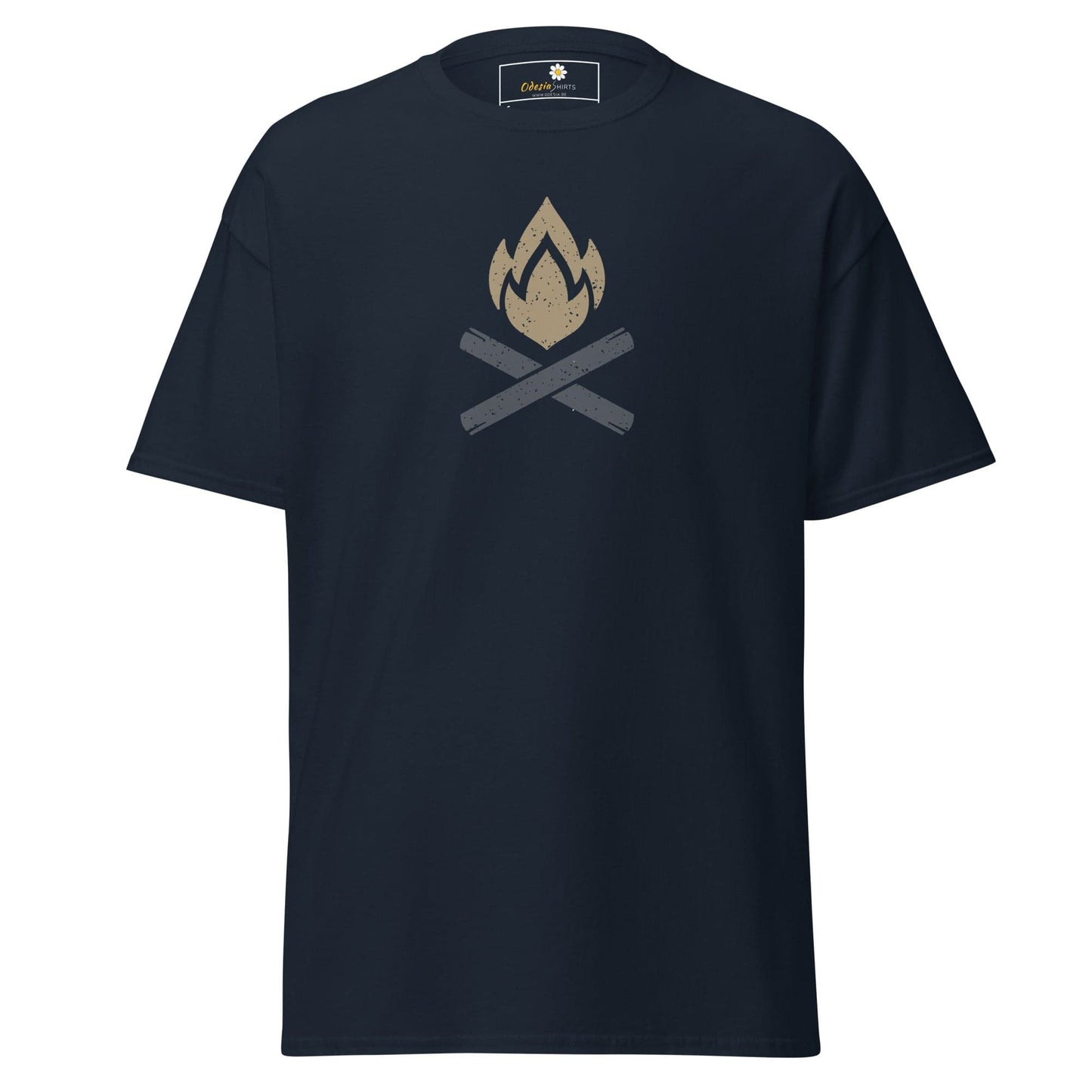 Unisex classic tee - ADVENTURE CAMP FIRE - REGULAR - Navy / S