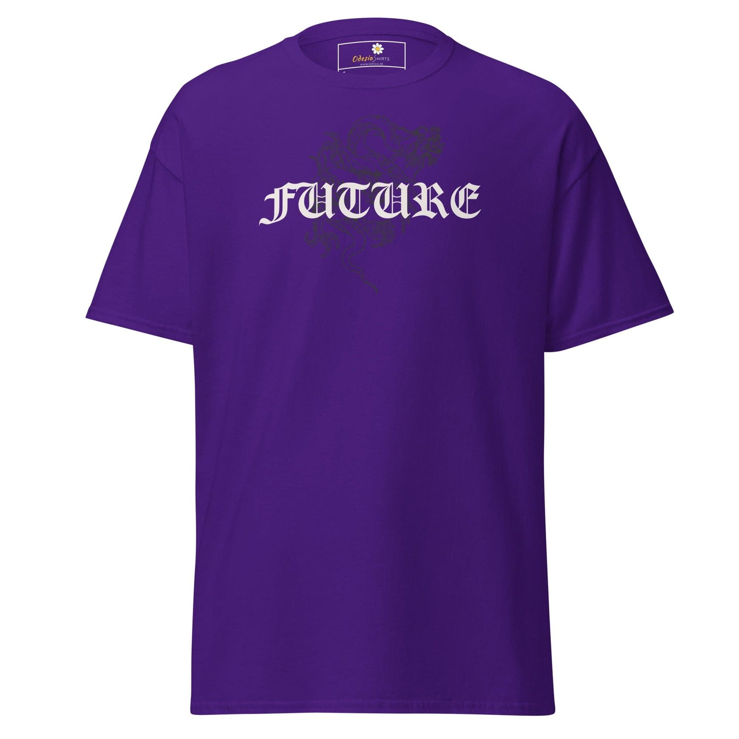 Unisex classic tee - MYSTIC FUTURE DRAGON - REGULAR - Purple / S