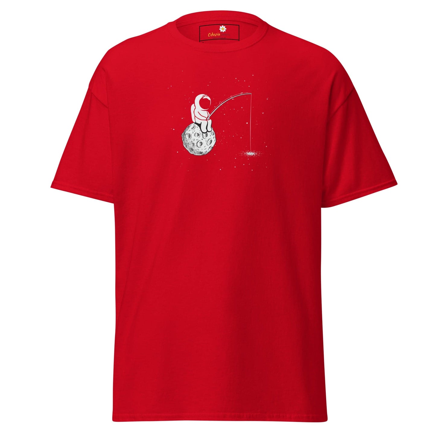 Unisex classic t-shirt - ASTRONAUT FISHING - REGULAR - Red / S