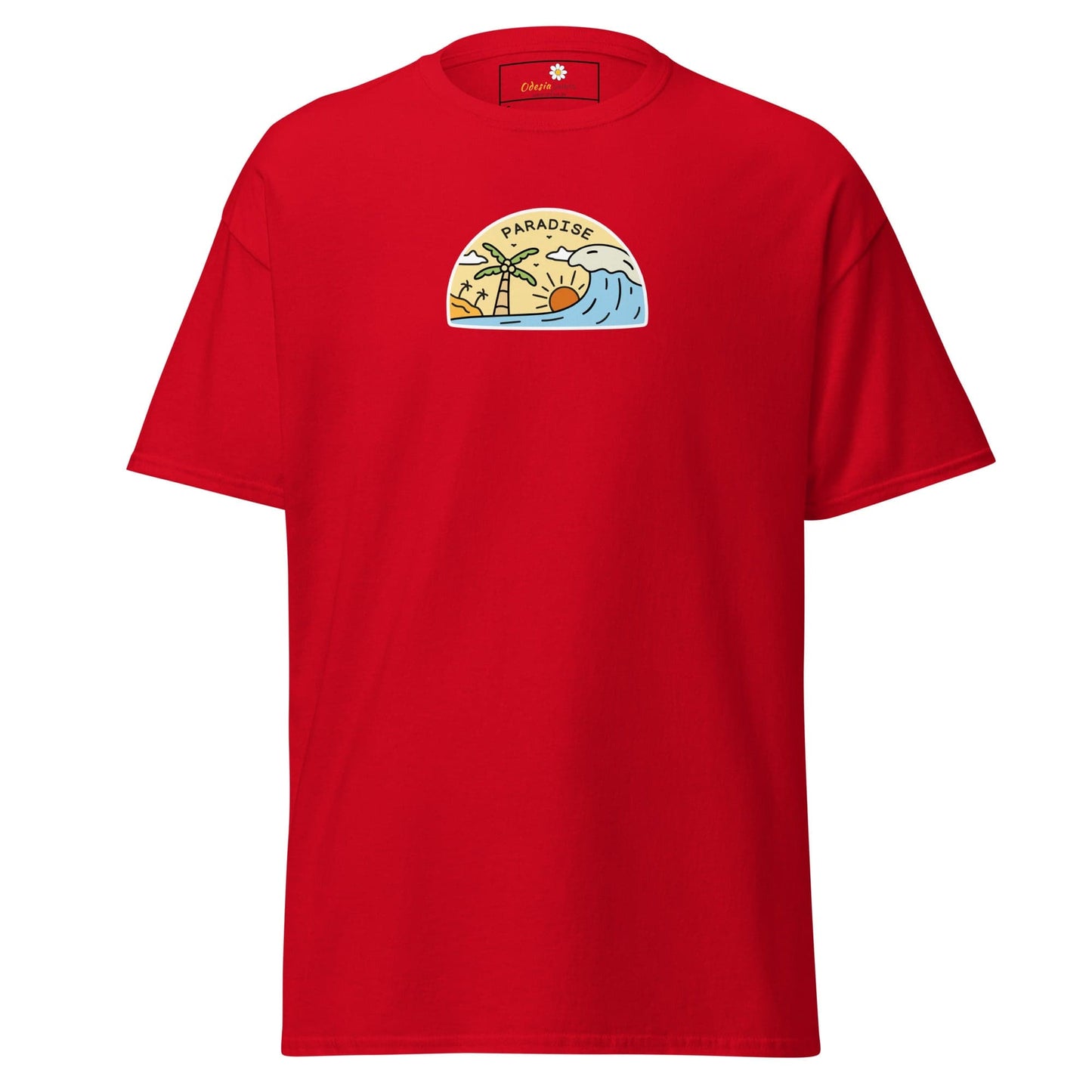 Unisex classic tee - SUMMER ISLAND PARADISE - REGULAR - Red / S