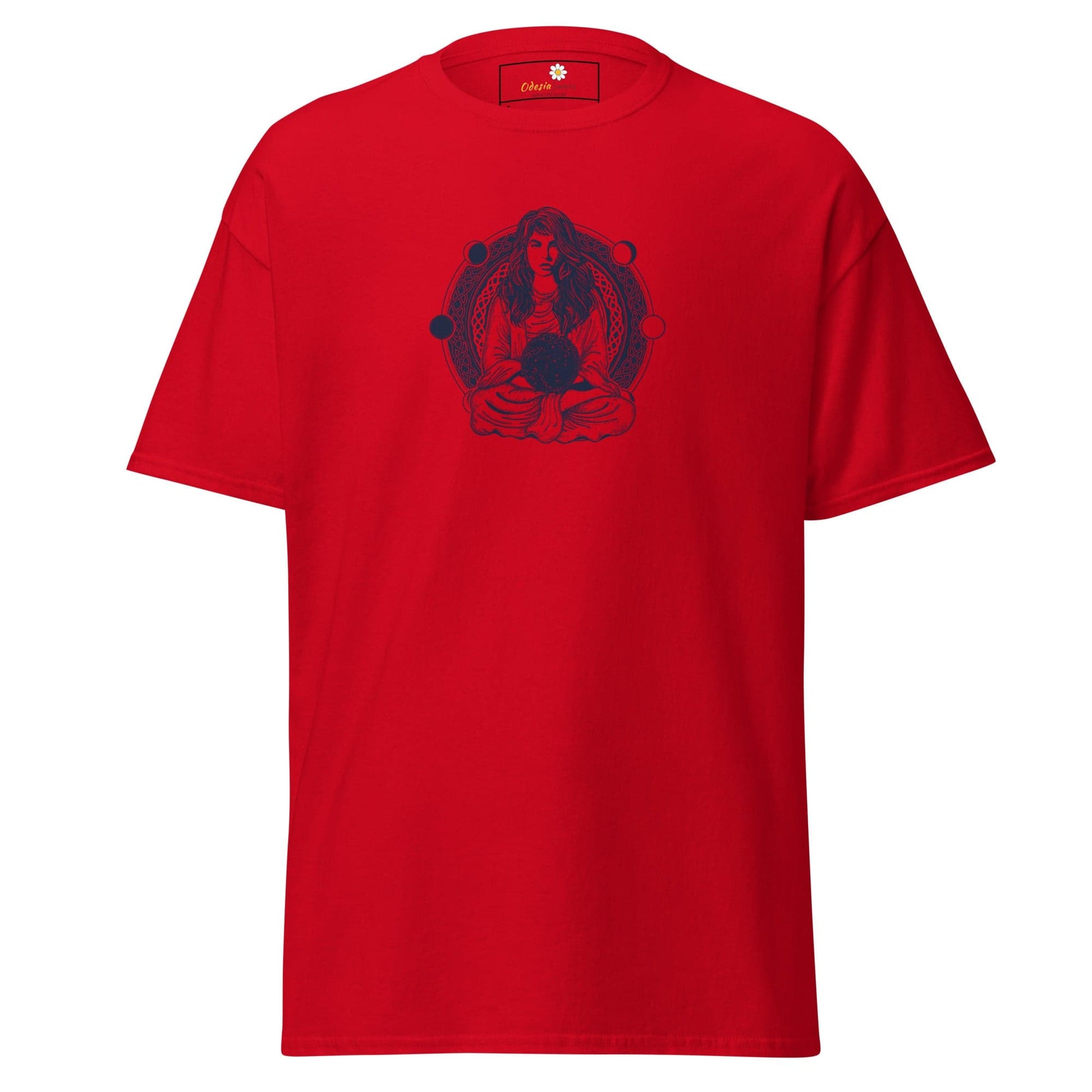 Unisex classic t-shirt - MYSTIC WOMAN MOON - REGULAR - Red / S