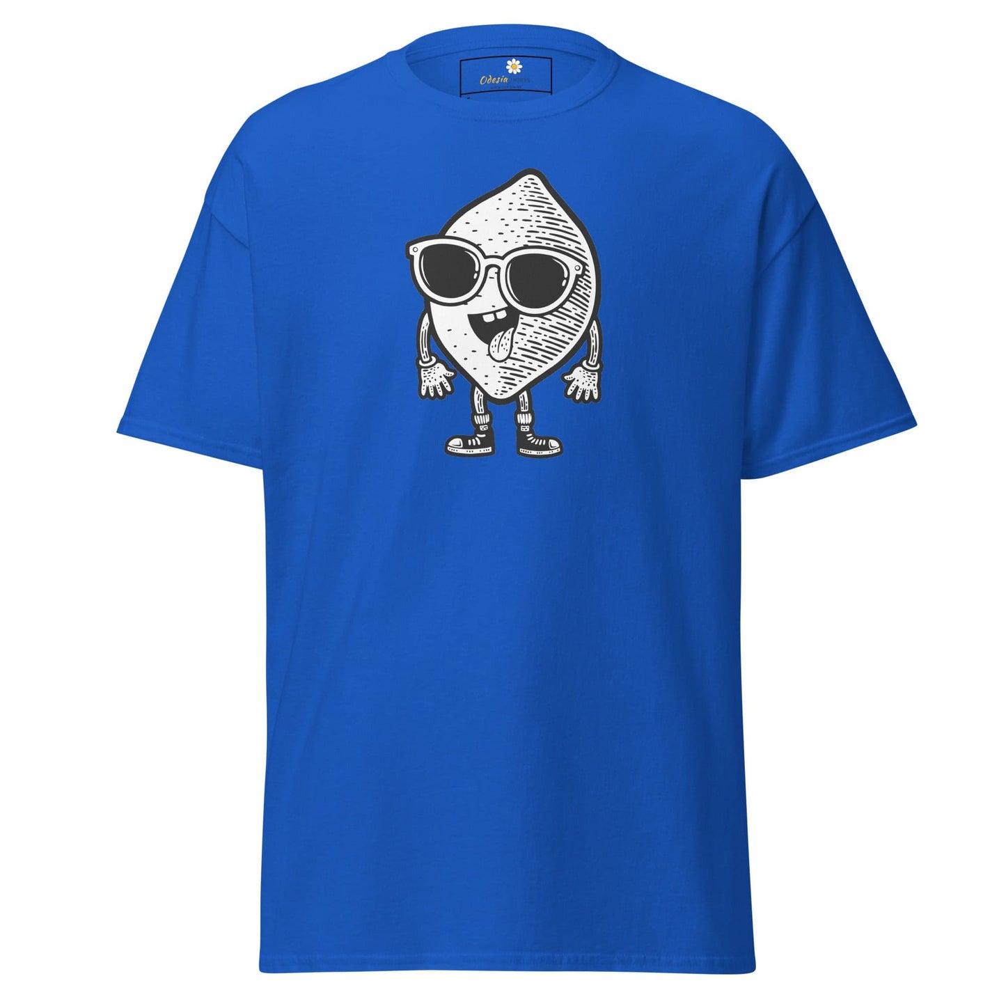 Unisex classic t-shirt - FUN LEMON FACE - REGULAR - Royal / S