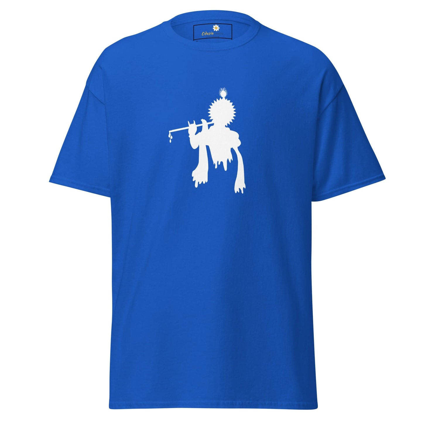 Unisex classic tee - SPIRITUAL KRISHNA’S FLUTE HEAD - REGULAR - Royal / S
