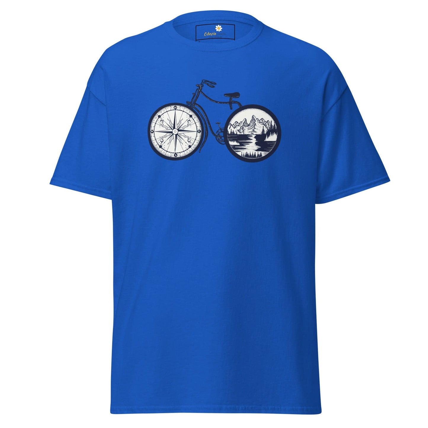 Unisex classic t-shirt - SPORT BIKE DIRECTION MOUNTAINS - REGULAR - Royal / S