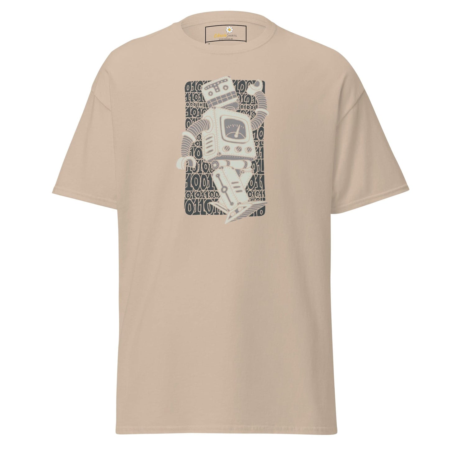 Unisex classic t-shirt - FANTASY ROBOTS NEVER DIE - REGULAR - Sand / S