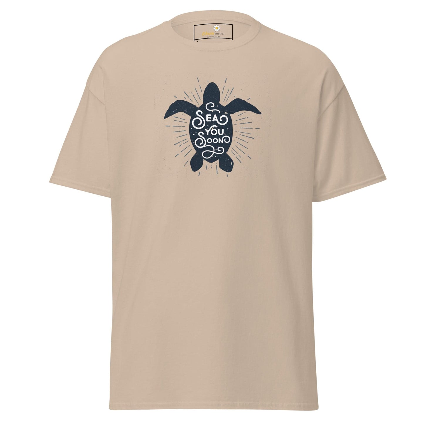 Unisex classic t-shirt - WILD LIFE TORTOISE SEE YOU - REGULAR - Sand / S