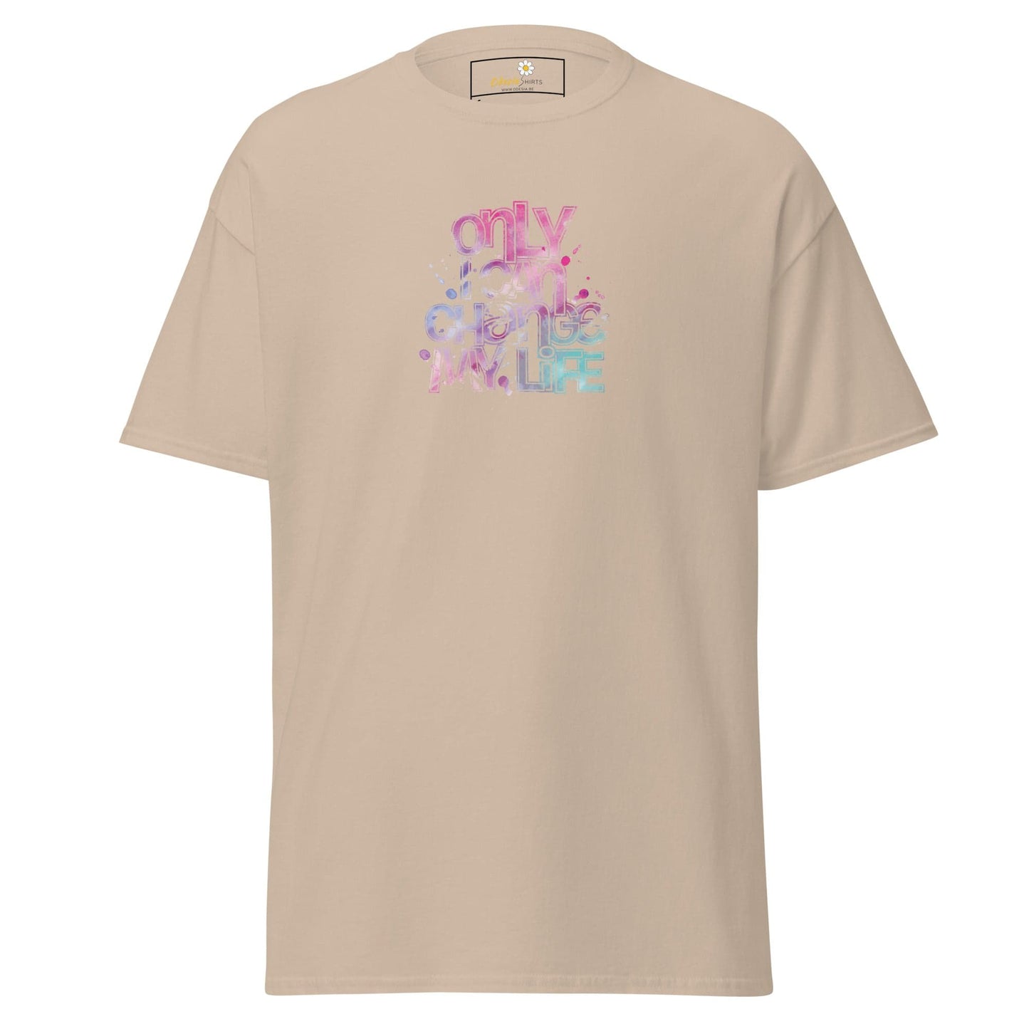 Unisex classic tee - TEXT ONLY I CAN CHANGE - REGULAR - Sand / S