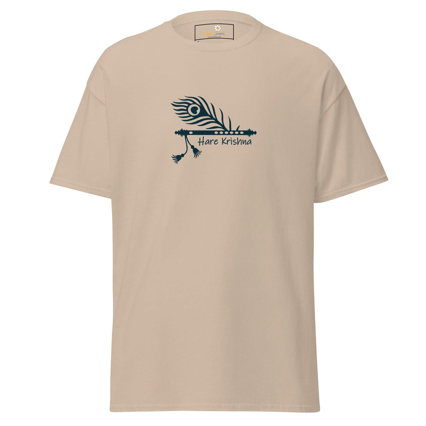 Unisex classic tee - SPIRITUAL KRISHNA’S FLUTE - REGULAR - Sand / S