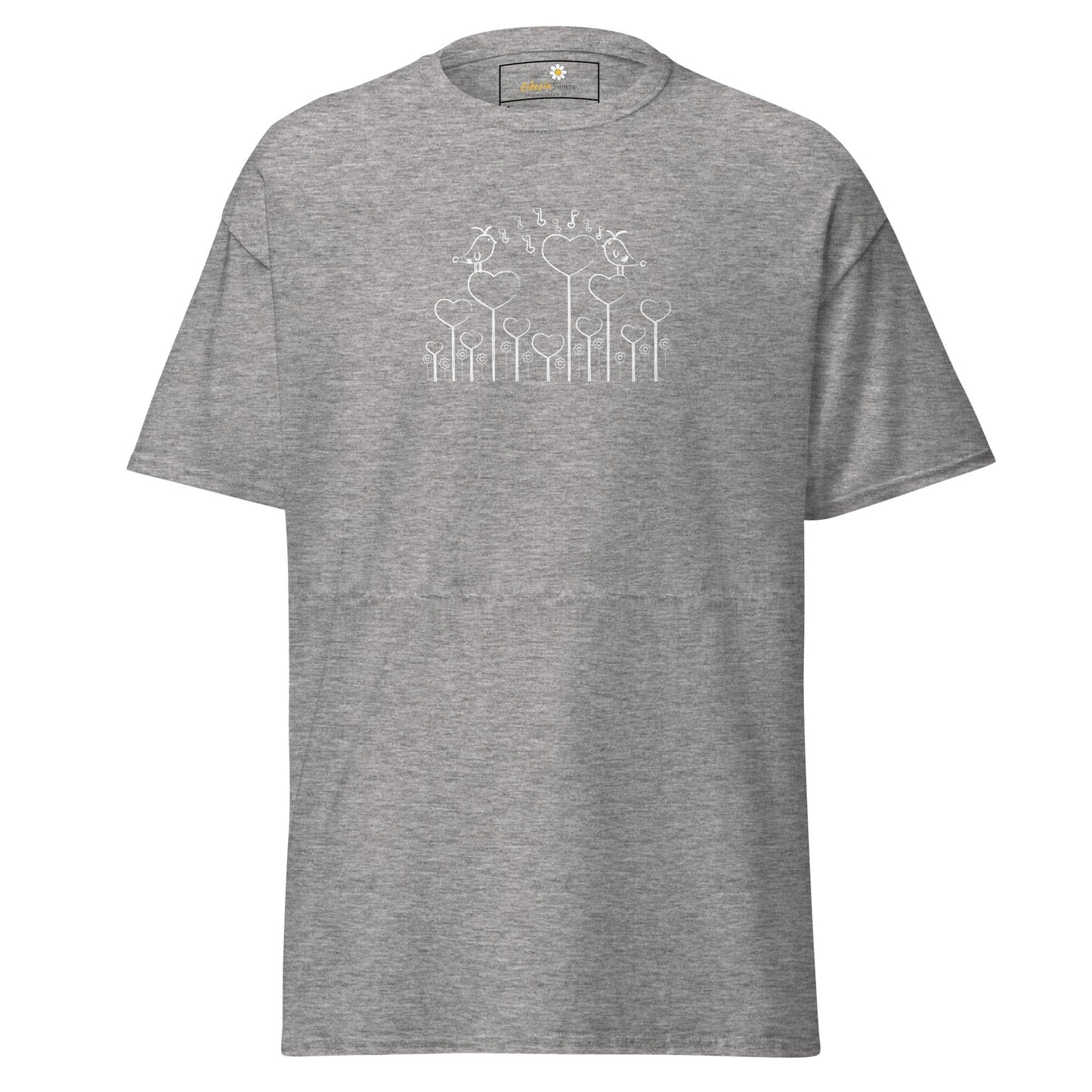 Unisex classic tee - NATURE BIRDS ON STICK - REGULAR - Sport Grey / S
