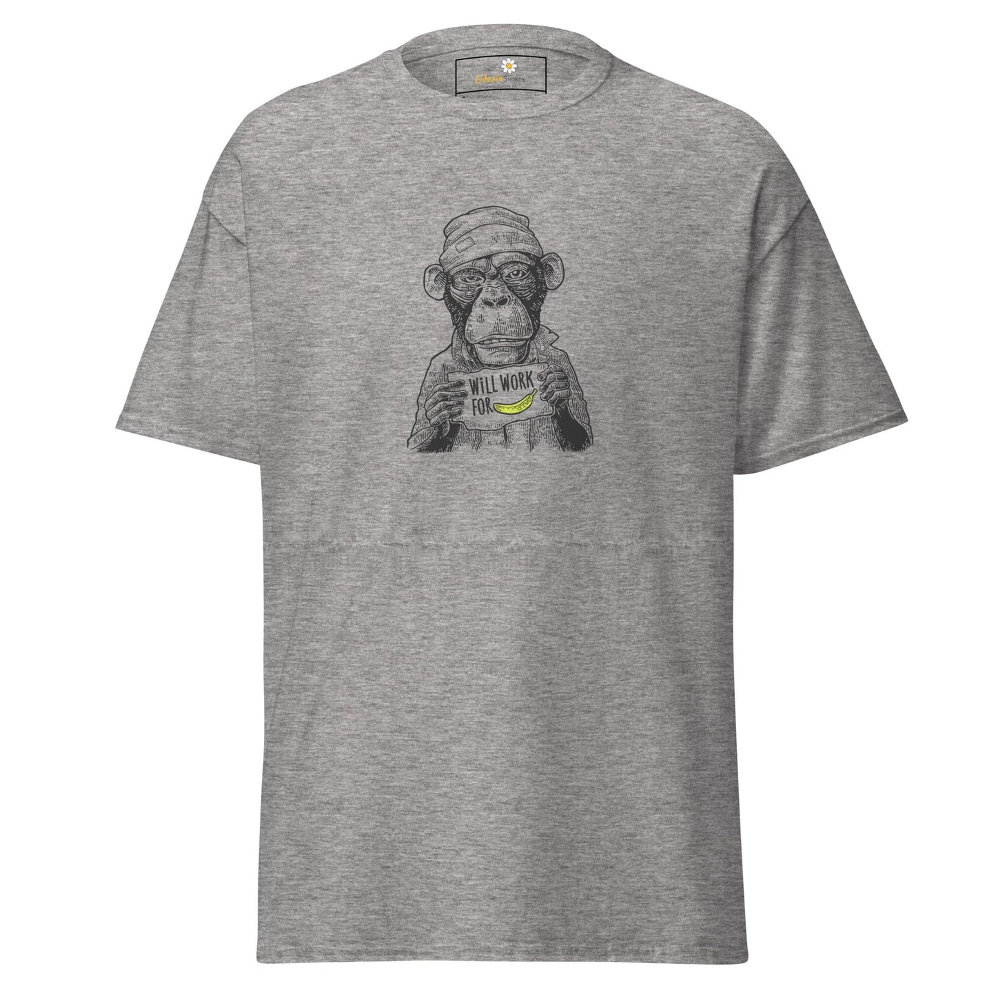 Unisex classic tee - WILD LIFE FUN WORK FOR BANANA - REGULAR - Sport Grey / S