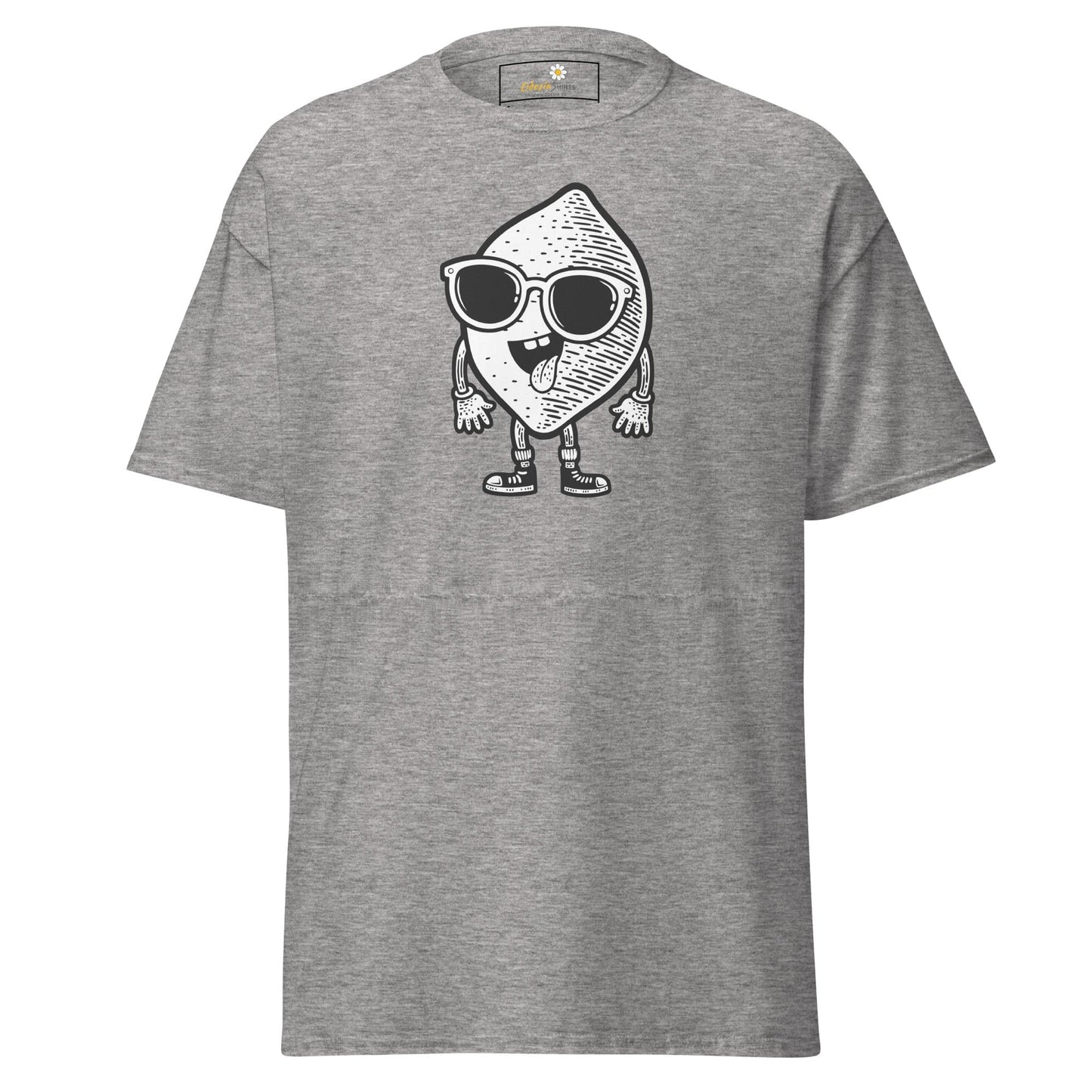 Unisex classic t-shirt - FUN LEMON FACE - REGULAR - Sport Grey / S