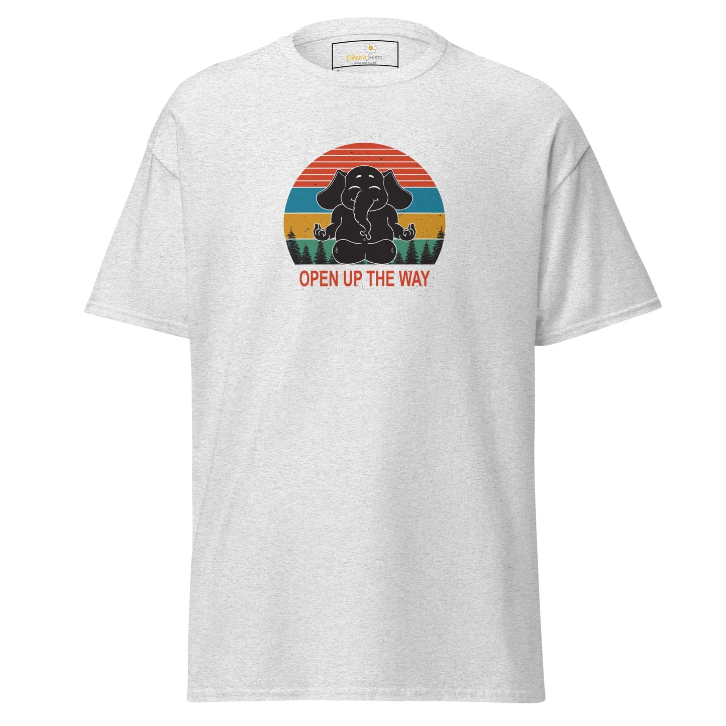 Unisex classic t-shirt - WILDLIFE ELEPHANT SPIRITUAL - REGULAR - Ash / S