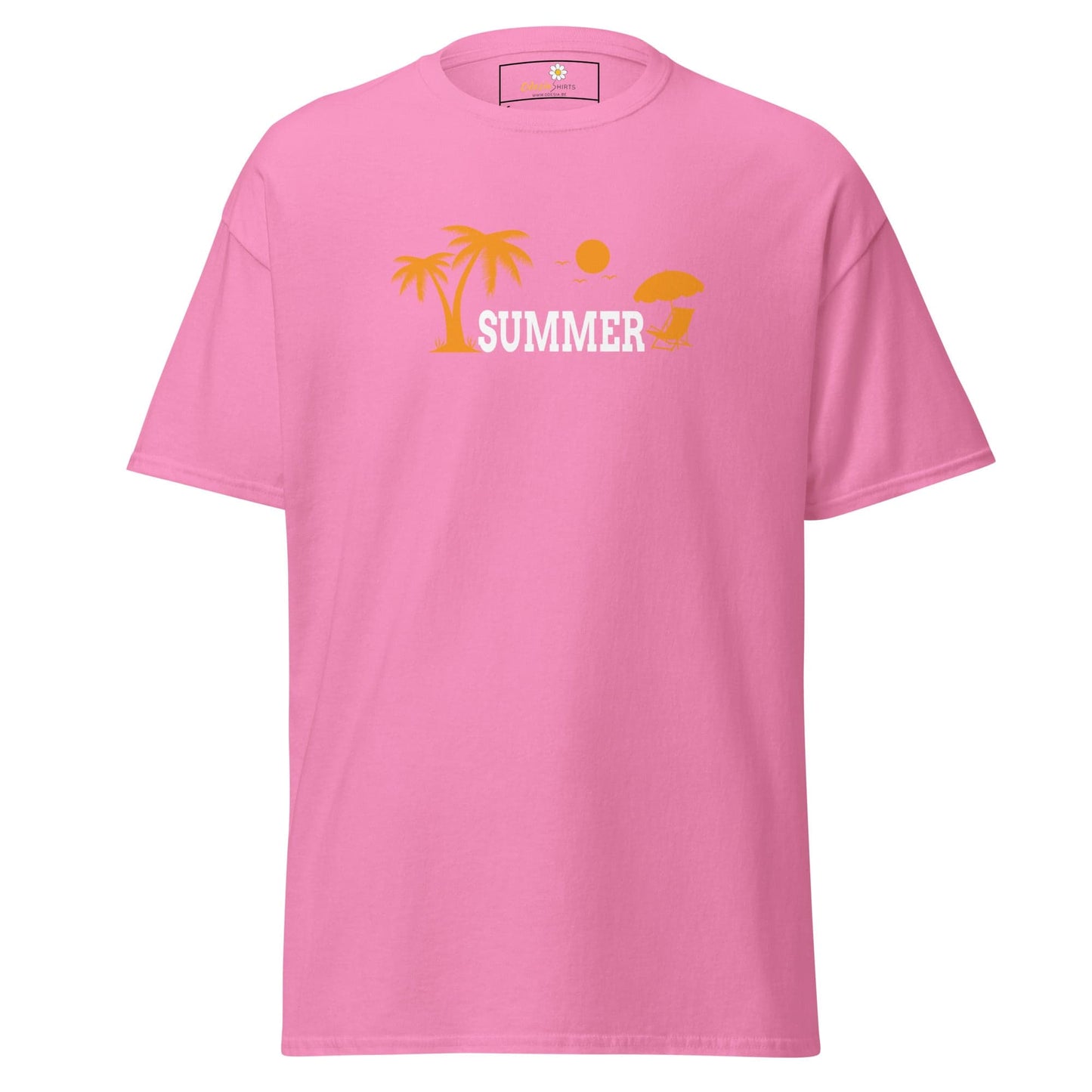 Unisex classic t-shirt - SUMMER TREES YEAH - REGULAR - Azalea / S
