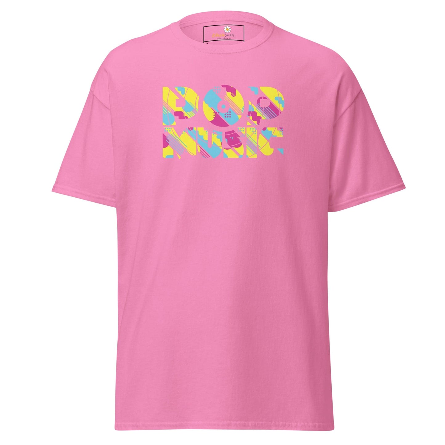 Unisex classic t-shirt - MUSIC POP VINTAGE - REGULAR - Azalea / S